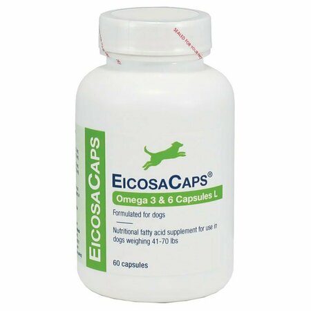 EICOSACAPS Omega 3 & 6 Capsules, 41-70 lbs., 60PK 21297